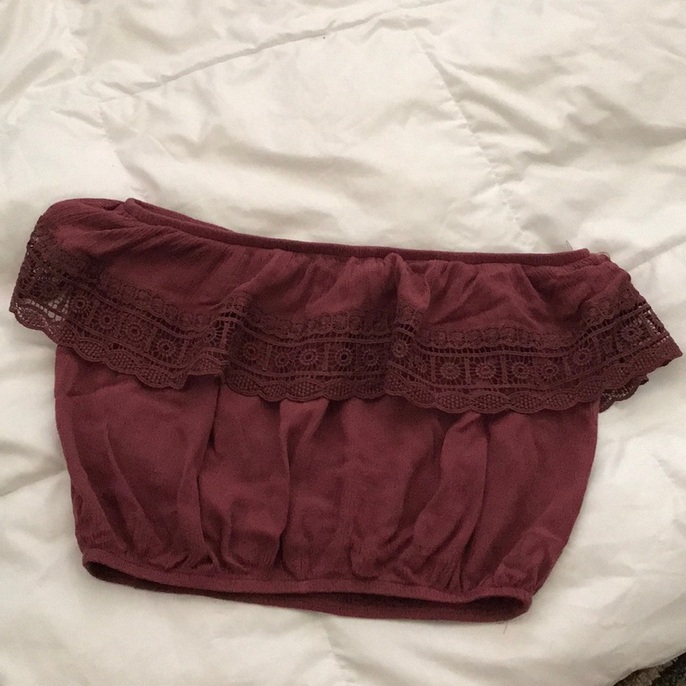 Charolette Russe strapless crop